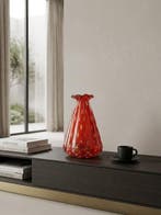 Vaas - Muranoglas - Vaas bolle goud 24 kt VR