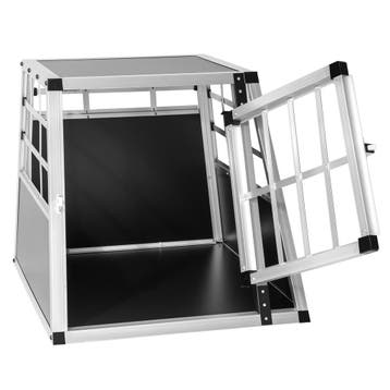 Hondenbench single met rechte achterwand - 54 x 69 x 50 cm, Dieren en Toebehoren, Hondenhokken, Verzenden, Nieuw