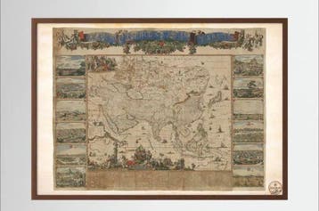 OLD MAPS - Asia: Exacta Totius Asiae Tabula, Late 17th, Boeken, Nieuw
