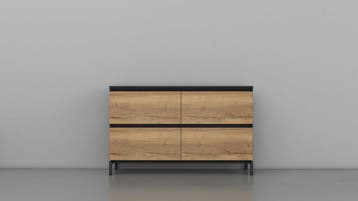 Pulse dressoirkast, 108x160x44cm, natuur eiken, Huis en Inrichting, Ophalen of Verzenden, Nieuw