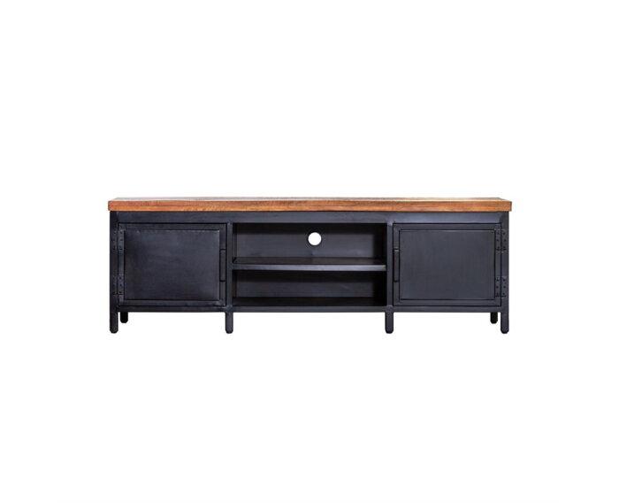 Eleonora Industrieel TV-Meubel 170 cm (2-deurs) | 45006, Huis en Inrichting, Kasten | Televisiemeubels, Nieuw, Ophalen of Verzenden