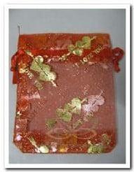Cadeauzakje giftbag Organza I Love You Rood 7x9 cm, Hobby en Vrije tijd, Ophalen of Verzenden, Nieuw