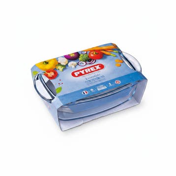 Pyrex Essentials Schaal Rechthoek met Deksel 6,5L |, Verzenden, Nieuw