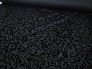 Luxe Jersey met flockering - Textiel - 500 cm - 150 cm