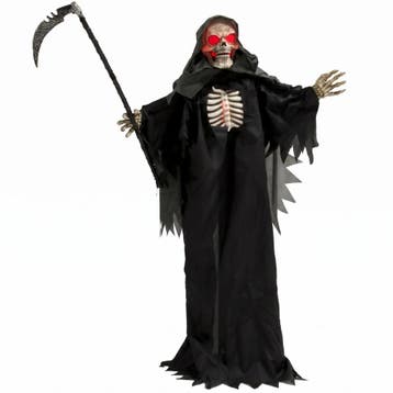 170 Cm Halloween Animierte Sensenmann Deko Mit Sound- Und Be, Verzenden, Nieuw