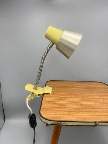 Lamp - Glas - Retro tafellamp, Antiek en Kunst