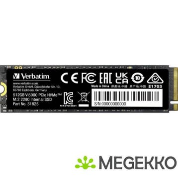 Verbatim Vi5000 512GB M.2 SSD, Computers en Software, Harde schijven, Verzenden, Nieuw, Verbatim