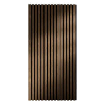 Akoestische Wandpanelen - Set van 4 - Naturel Donker, Verzenden, Nieuw