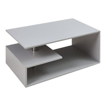 Salontafel Haarlem rechthoekig lichtgrijs 90x50x41 cm [en.ca, Verzenden, Nieuw