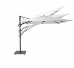 Challenger T2 zweefparasol 300x300 cm lichtgrijs, Ophalen of Verzenden, Nieuw