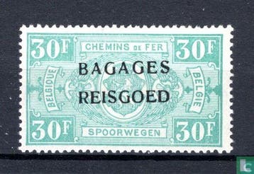 België - Rijkswapen in ovaal, met opdruk  - 1935, Verzenden, Postfris