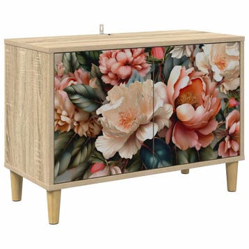 vidaXL Tv-meubel BORNE 69 x 33 x 50 cm Sonoma Bewerkt hout, Minder dan 50 cm, Verzenden, Nieuw, Minder dan 100 cm