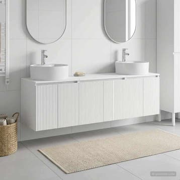 vidaXL Badkamerkastenset 3 st Wit 49,5 x 44,5 x 65 cm, Verzenden, Nieuw