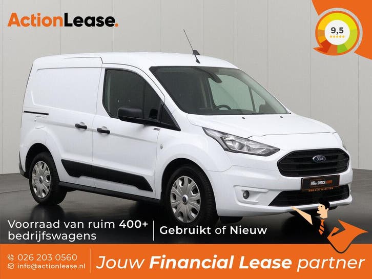 Ford Transit Connect Benzine Wit occasion, Auto's, Bestelauto's, Dealer onderhouden, Te koop, Zwart, Handgeschakeld, Financial lease