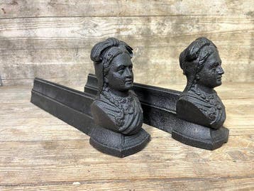 Decoratief ornament (2) - vrouwelijke buste - Frankrijk -