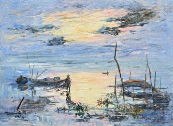 Sophannarith Thou (1960) - Paysage cambodgien, 1995