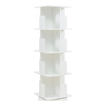 Kinderboekenkast Talöpintaa draaibaar 129x40x40 cm wit [en.c, Verzenden, Nieuw