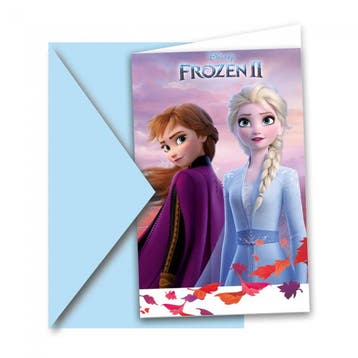 Uitnodigingen Frozen II (6st), Ophalen of Verzenden, Nieuw