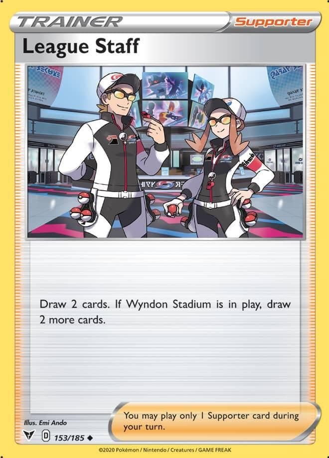 League Staff 153/185 Vivid Voltage, Hobby en Vrije tijd, Verzamelkaartspellen | Pokémon, Losse kaart, Nieuw, Foil, Ophalen of Verzenden