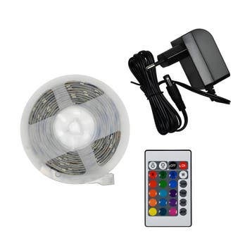 Flexibele led-strip (3 meter, multicolor RGB) met adapter e, Ophalen of Verzenden, Nieuw