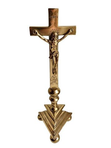 Crucifix - Verguld messing - 1800-1850