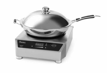 Hendi RVS Inductiewok Digitaal met Wokpanl | 3500Watt, Verzenden, Nieuw in verpakking