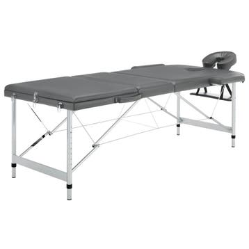 vidaXL Massagetafel met 3 zones 186x68 cm aluminium frame, Verzenden, Nieuw