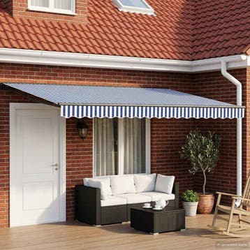 vidaXL Elektrisch Uittrekbaar Zonnescherm 4 × 3 m, Verzenden, Nieuw