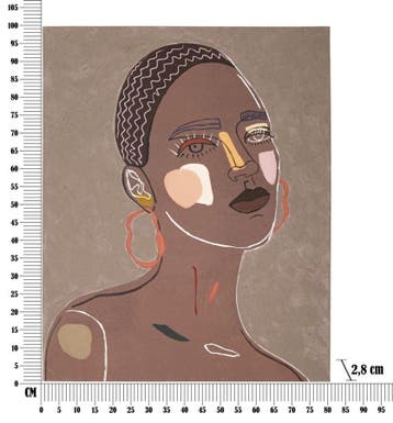 MUURSCHILDERING TRIBAL -A- CM 80X2,8X100, Huis en Inrichting, Ophalen of Verzenden, Nieuw