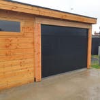 Zwarte elektrische  sectionaal garagedeur b.v 250x215 € 850, Doe-het-zelf en Verbouw, Deuren en Horren, Ophalen of Verzenden, Nieuw