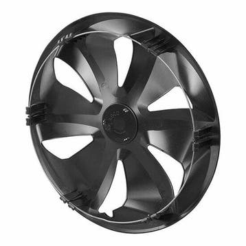 Wheel cover Roco silver/black 16 inch x4 pcs, Verzenden, Nieuw