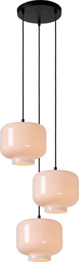2dekans | Lucide MEDINE - Hanglamp - Ø 46 cm - 3xE27 - Opaal, Ophalen of Verzenden, Zo goed als nieuw