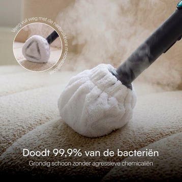 2dekans | Samako Halo Stoomreiniger 1500W - Vloerreiniger, Ophalen of Verzenden, Zo goed als nieuw