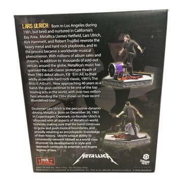 Metallica Lars Ulrich Figure KnuckleBonz Rock Icons Figurine, Verzamelen, Muziek, Artiesten en Beroemdheden, Verzenden, Nieuw