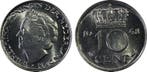 Koningin Wilhelmina 10 cent 1948 MS65 PCGS gecertificeerd, Postzegels en Munten, Munten | Nederland, Verzenden, Koningin Wilhelmina
