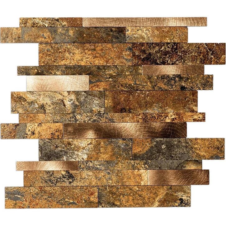 Zelfklevende Mozaïek Tegel - Afimera Wildverband - Taupe, Huis en Inrichting, Woonaccessoires | Wanddecoraties, Nieuw, Ophalen of Verzenden