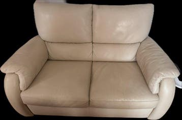 Natuzzi - Fauteuil - Leder - Tweezitsfauteuil, Huis en Inrichting, Nieuw