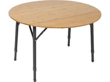 Bo-Camp Poundbury - Tafel - Ø 90 cm - Bamboe - Opvouwbaar, Caravans en Kamperen, Kampeermeubelen, Verzenden, Zo goed als nieuw