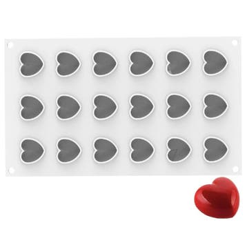 Silikomart Siliconen Bakvorm Hart XS (18x) 3,4x3,3cm, Verzenden, Nieuw
