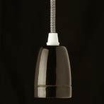 Fitting Keramiek Zwart/Wit E27, Nieuw