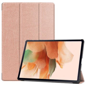 Book case Samsung Tab S7+/S7 FE/S8+ rose goud, Verzenden, Nieuw