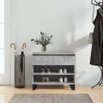 vidaXL Schoenenkast 70x36x60 cm bewerkt hout betongrijs, Verzenden, Nieuw