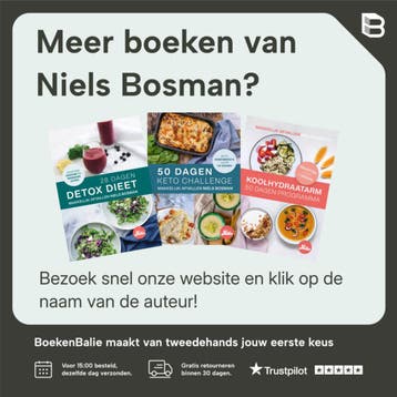 Koolhydraatarm 50 Dagen Programma >> Makkelijk Afvallen >>, Verzenden, Zo goed als nieuw, Niels Bosman