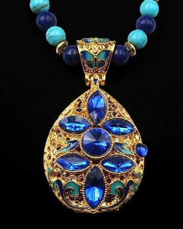 Lapis lazuli - Howliet turquoise - boeddhistische