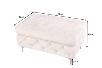 Chesterfield kruk MODERN BAROK 92cm champagne fluwelen, Ophalen of Verzenden, Nieuw