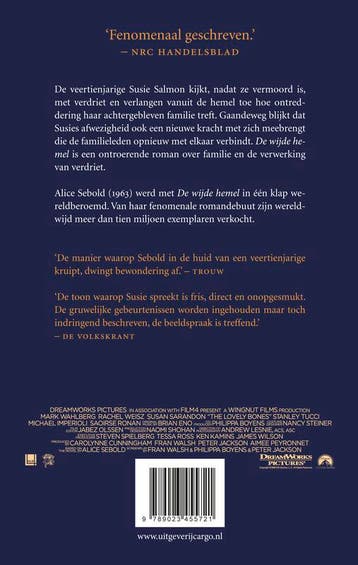 De wijde hemel 9789023455721 Alice Sebold, Boeken, Verzenden, Gelezen, Alice Sebold