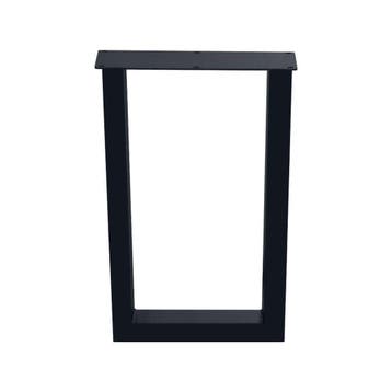 Stalen U tafelpoot zwart 60 bij 8 cm en hoogte 105 cm  (8 x, Ophalen of Verzenden, Nieuw