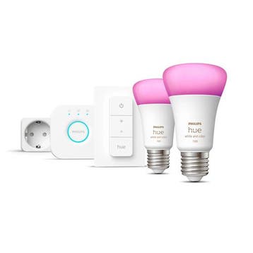 OP=OP Philips Hue Ambience starterset 2x E27 + bridge + d..., Huis en Inrichting, Lampen | Overige, Ophalen of Verzenden, Nieuw