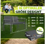 Tuinbank - Weerbestendig - 2-3 personen - 130 cm - Antraciet, Verzenden, Zo goed als nieuw