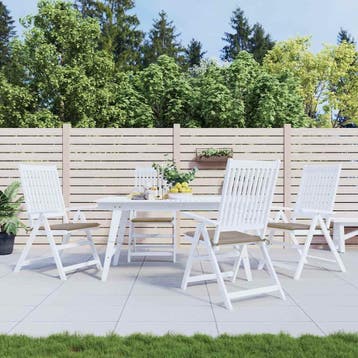 vidaXL Tuinstoelkussens 4 st 50x50x3 cm oxford stof taupe, Verzenden, Nieuw